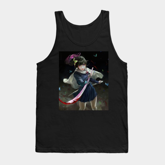 Swordswoman Master Kanao Tank Top by Valoka